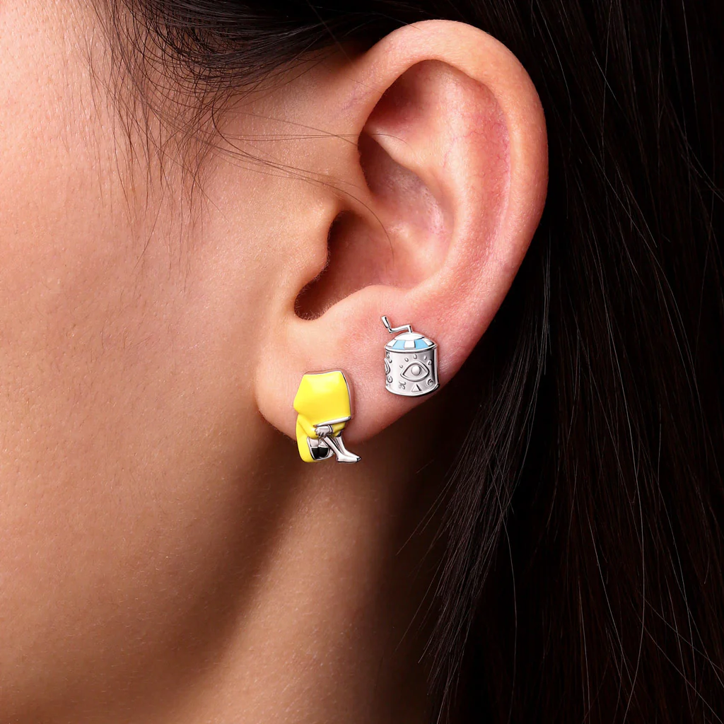 Gnoce Little Nightmares Six Musicbox Stud Earrings - Image 5