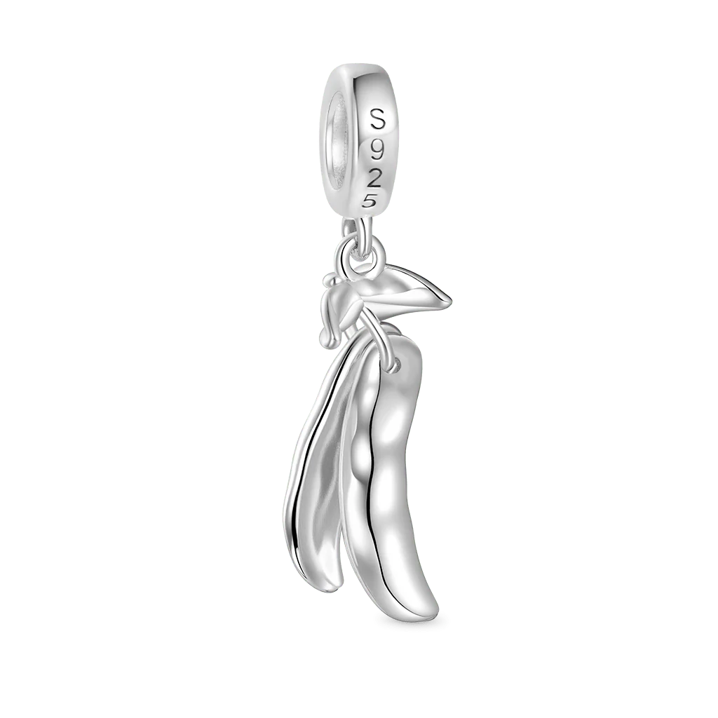 Gnoce Birthstone Six Peas in a Pod Charm Platinum-plated Silver Blend - Image 4