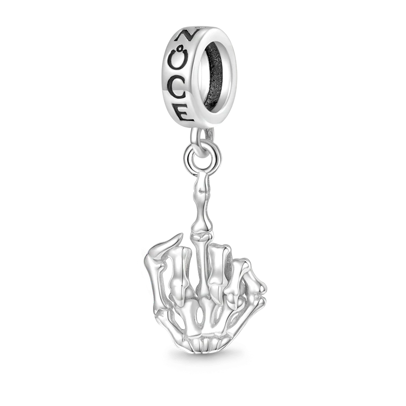 Gnoce Halloween Skull Gesture Pendant Dangle Charm