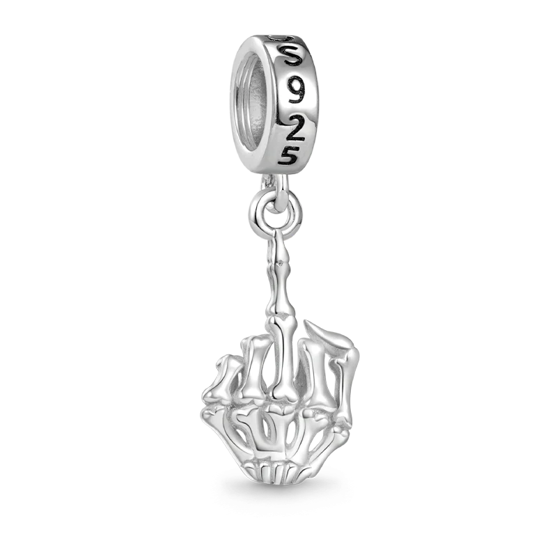 Gnoce Halloween Skull Gesture Pendant Dangle Charm - Image 2