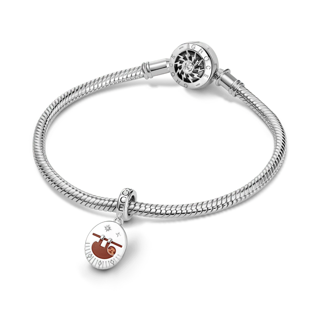 Gnoce Sloth Charm Platinum-plated Silver Blend - Image 3