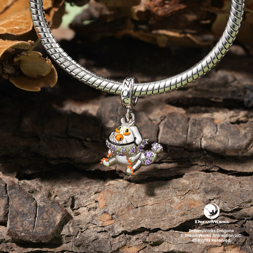 Gnoce Smiling Gronckle Dragon Pendant Dangle Charm - Image 3