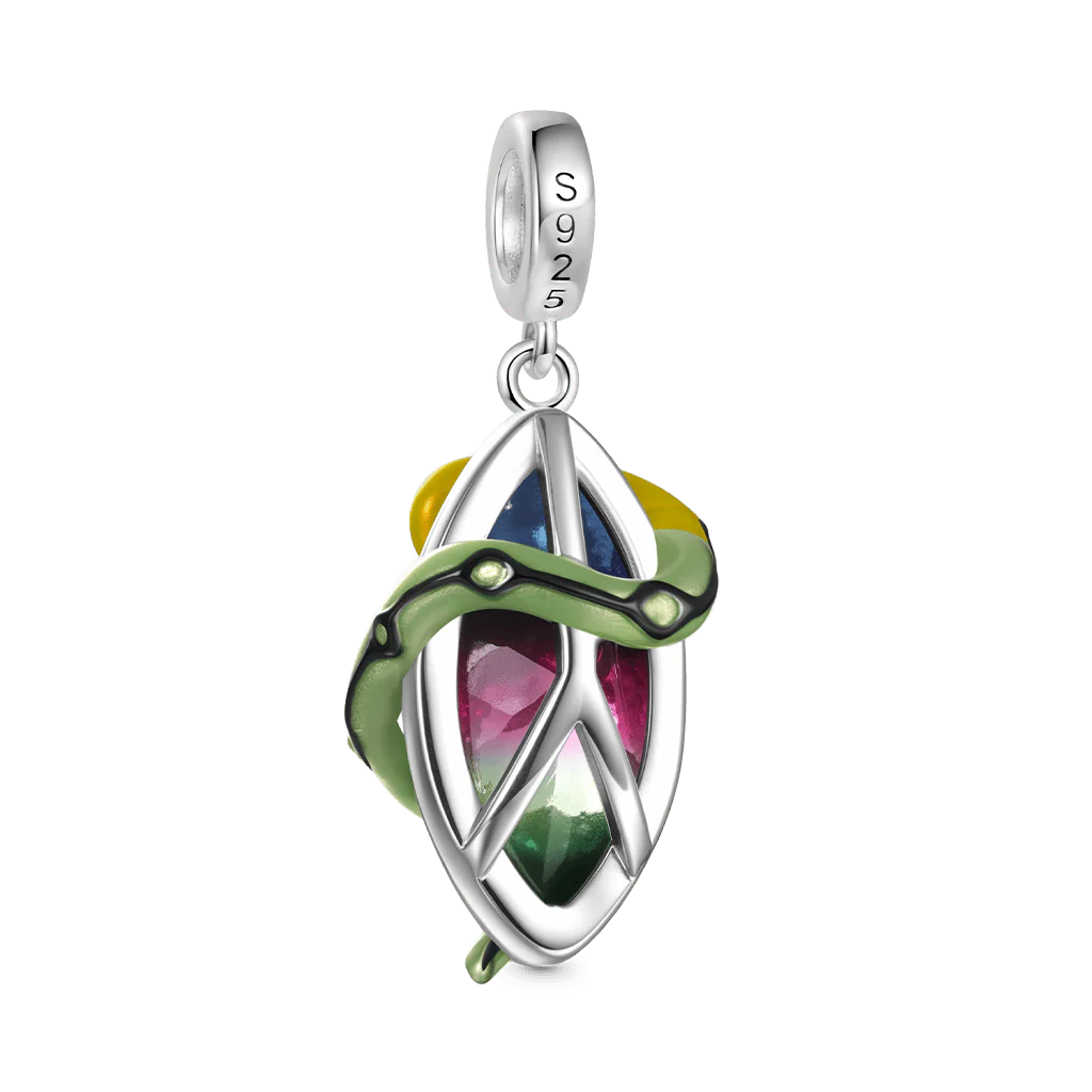 Gnoce Glow-in-the-Dark Snake Charm Platinum-plated Silver Blend - Image 3