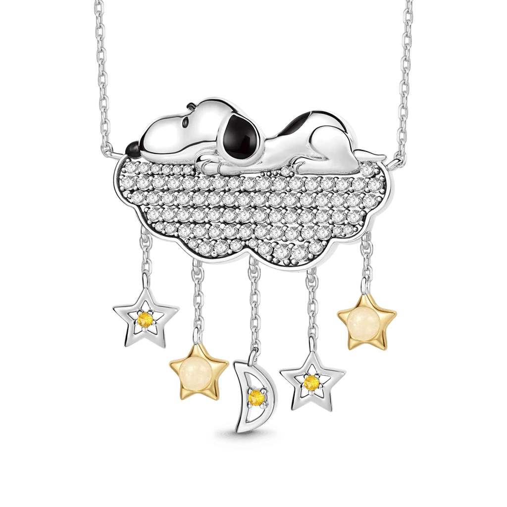 Gnoce Peanuts Snoopy Dream Glowing Stars Pendant Necklace - Image 5