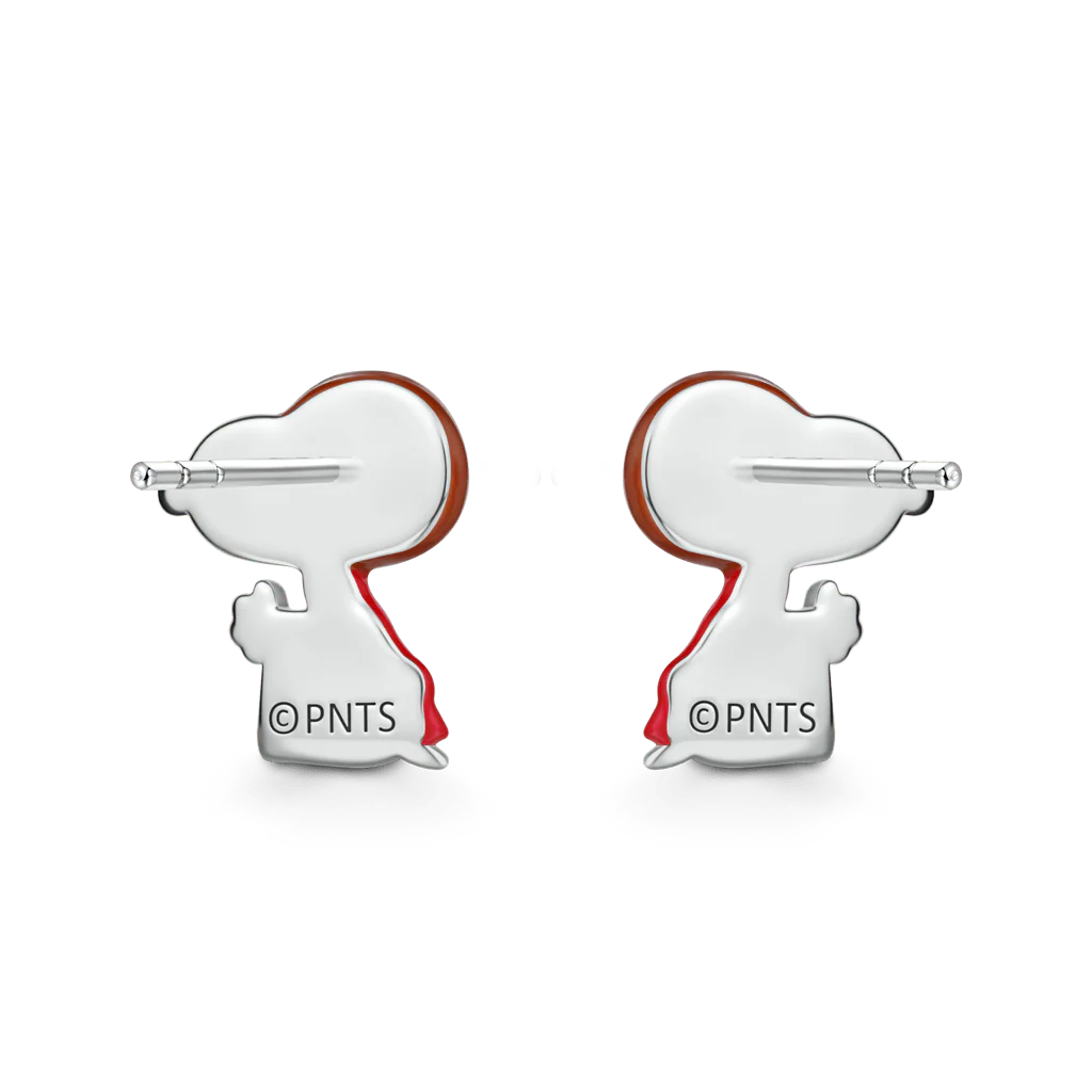 Gnoce Peanuts Snoopy Wearing Sunglasses Stud Earrings - Image 4