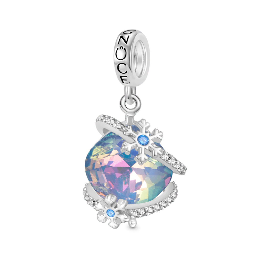 Gnoce Snowflake Love Pendant Dangle Charm