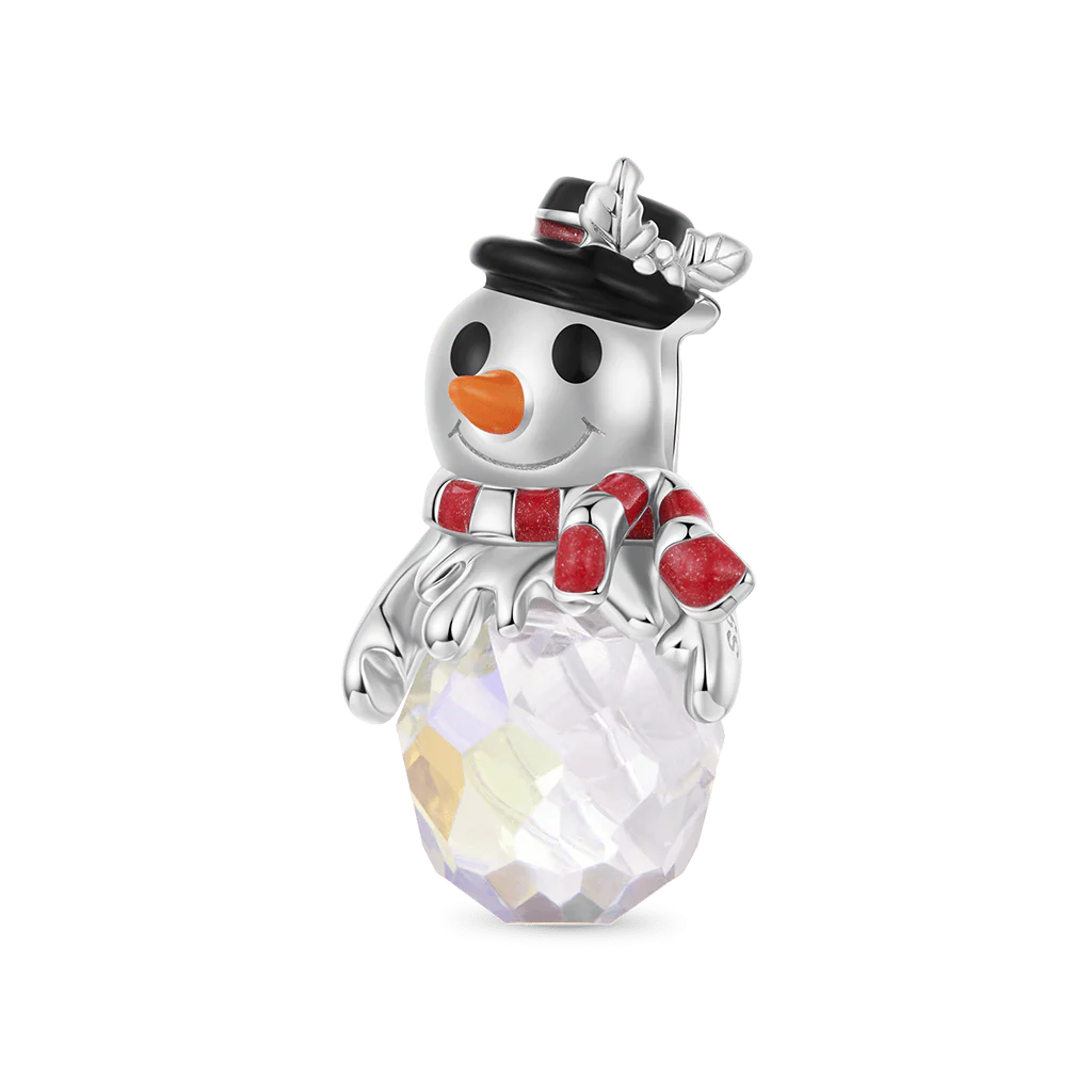 Gnoce Christmas Snowman Globe Charm