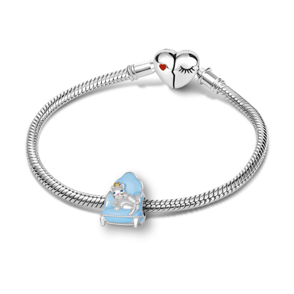 Gnoce Sofa Cat Charm Platinum-plated Silver Blend - Image 3