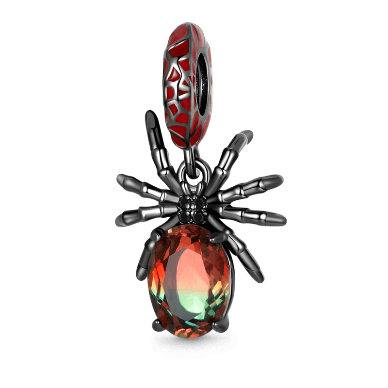 Gnoce Sparkling Spider Pendant Dangle Charm