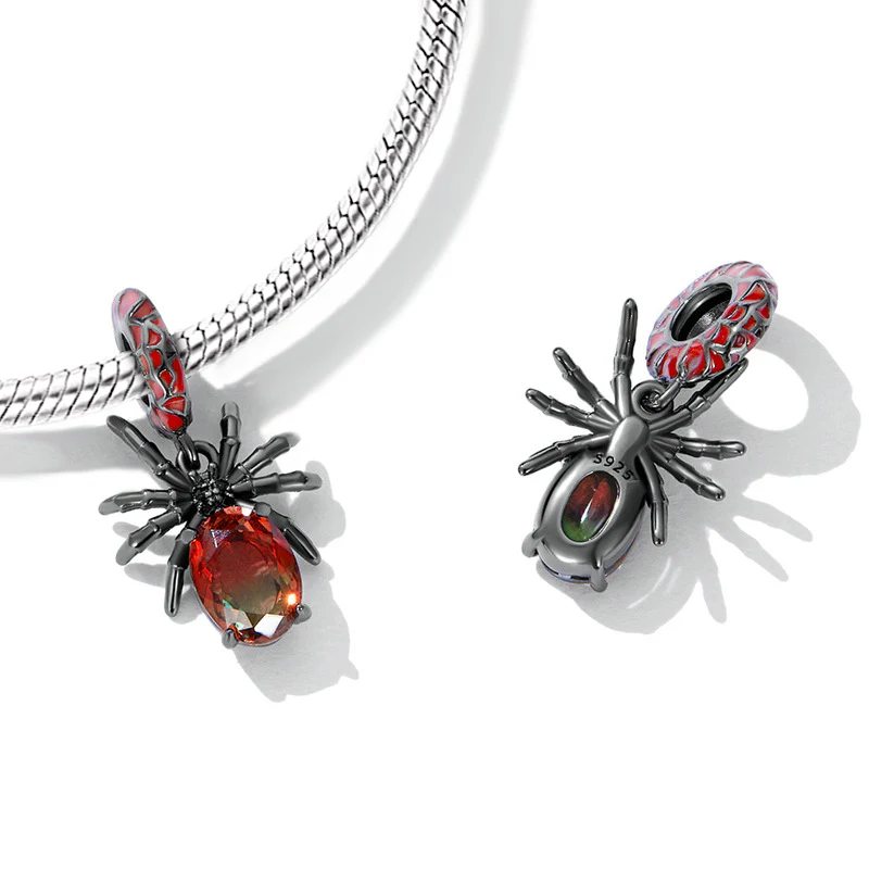 Gnoce Sparkling Spider Pendant Dangle Charm - Image 2
