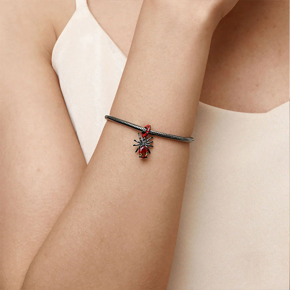 Gnoce Sparkling Spider Pendant Dangle Charm - Image 5