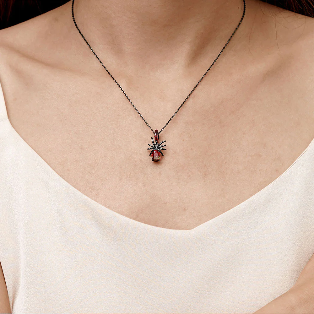 Gnoce Sparkling Spider Pendant Dangle Charm - Image 7