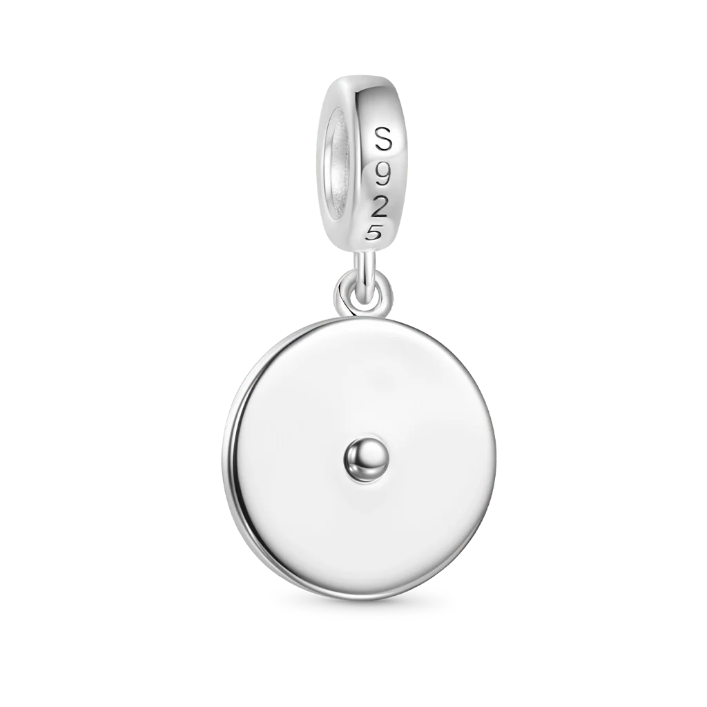 Gnoce Edgy Spinner Wheel Charm Platinum-plated Silver Blend - Image 5