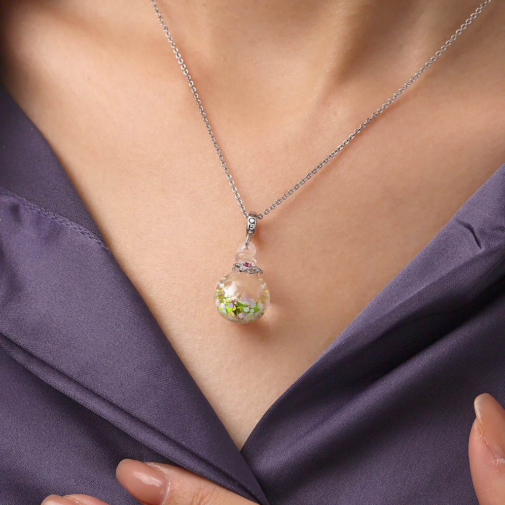 Gnoce Flowers Quicksand Charm Platinum-plated Silver Blend - Image 6