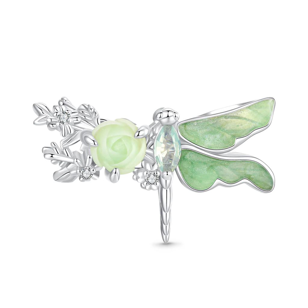 Gnoce Spring Green Dragonfly Charm - Image 2