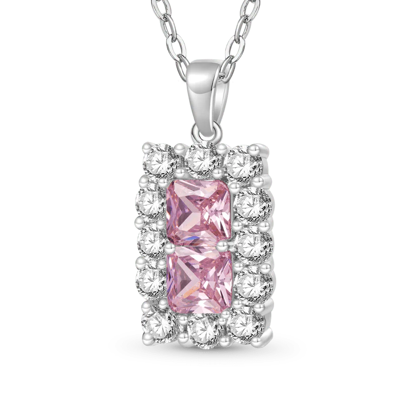 Gnoce Square Birthstone Necklace - Image 2