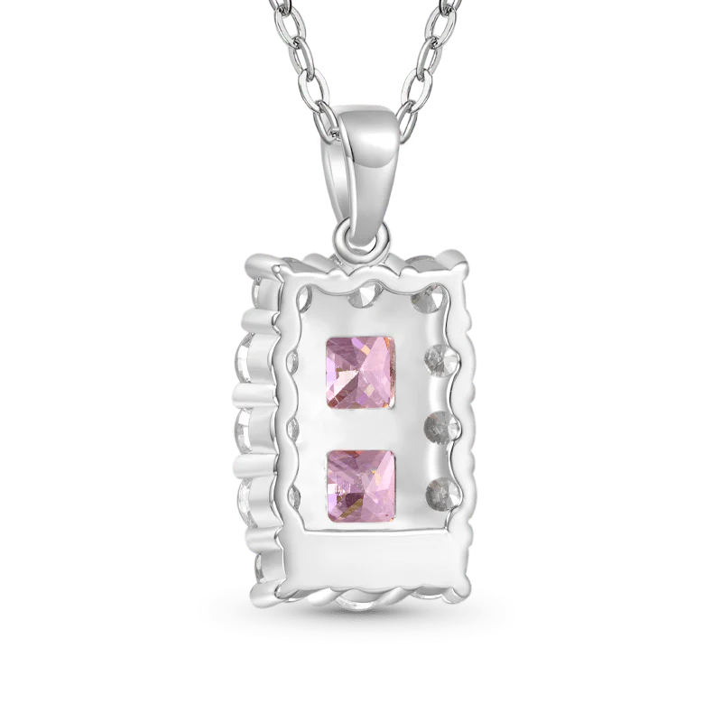 Gnoce Square Birthstone Necklace - Image 3