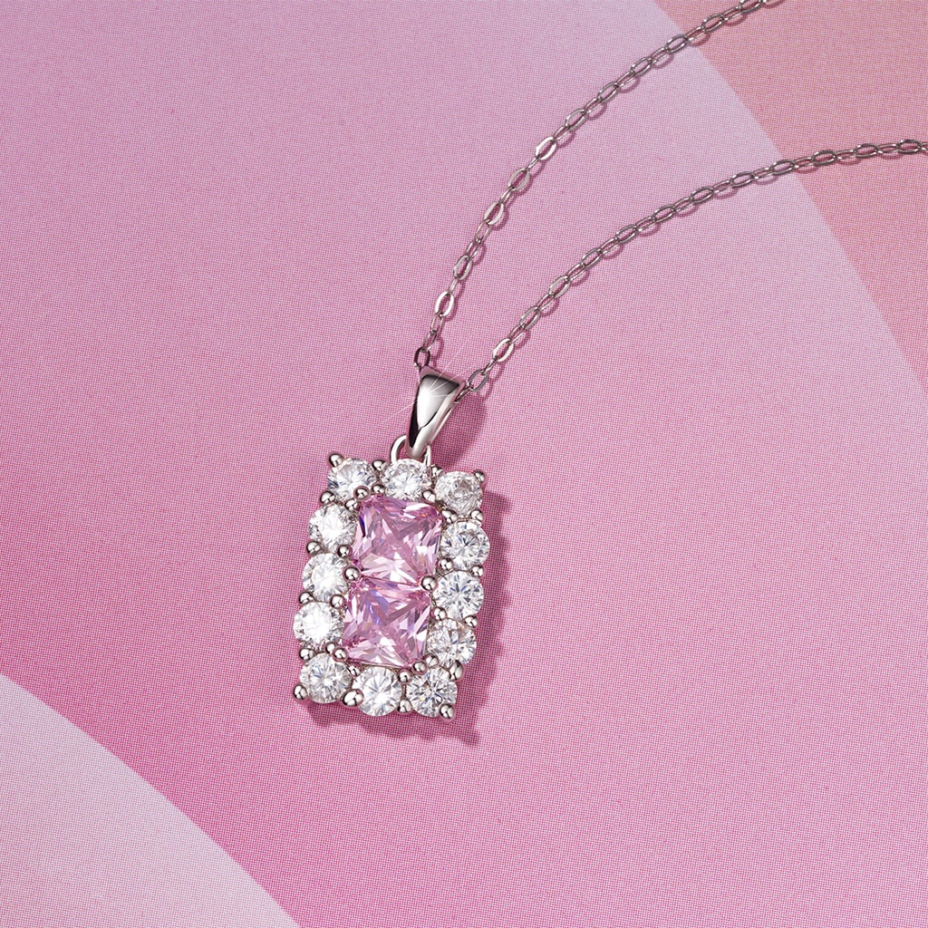 Gnoce Square Birthstone Necklace - Image 4