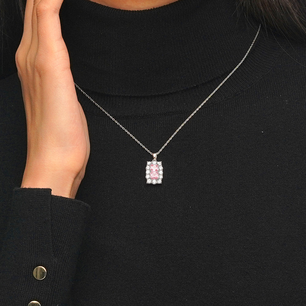 Gnoce Square Birthstone Necklace - Image 6