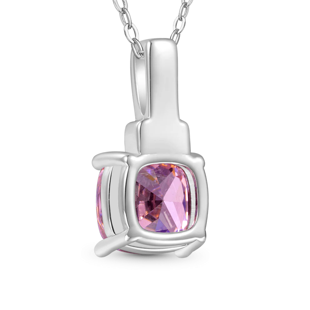 Gnoce Square-shaped Birthstone Dangle Necklace - Image 2