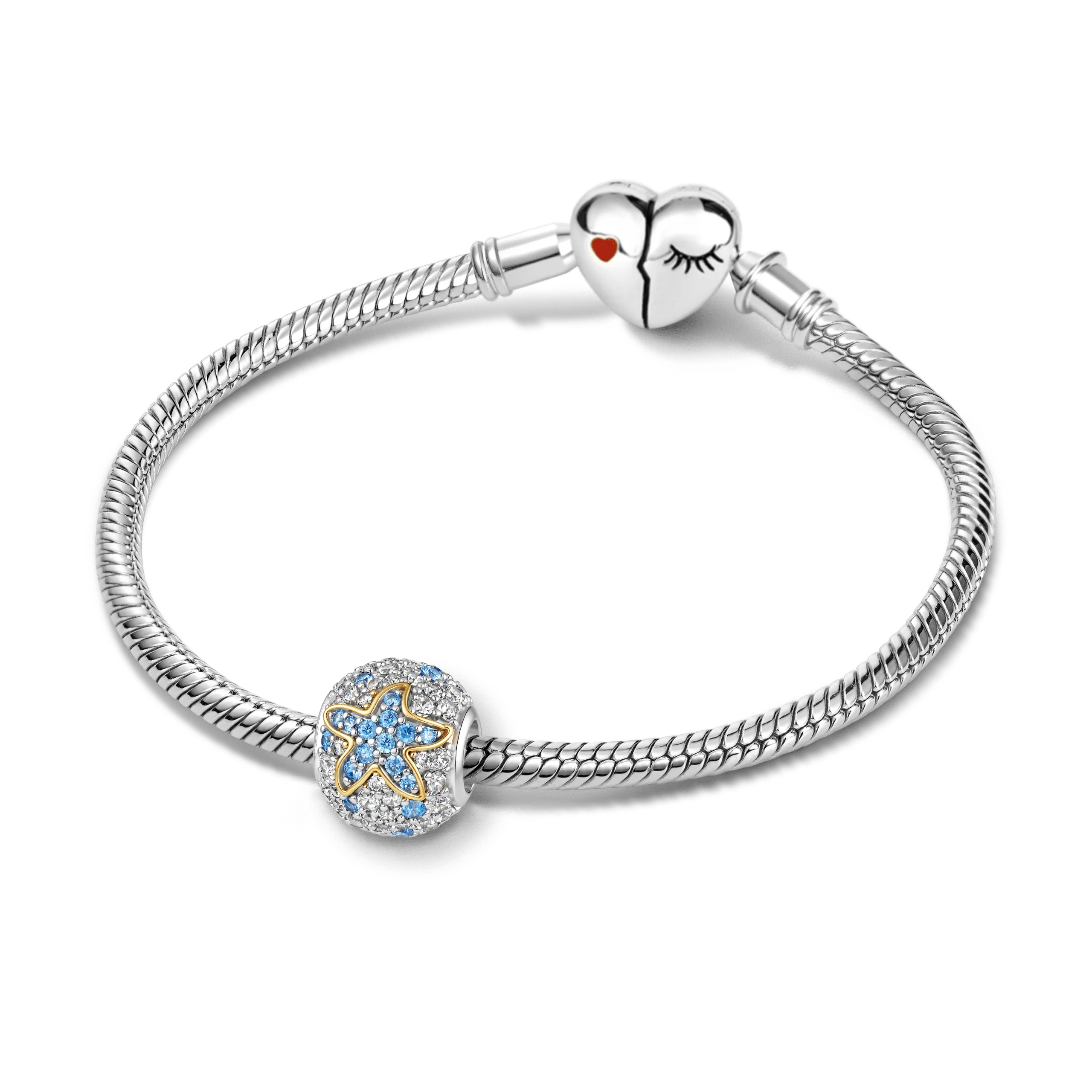 Gnoce  Starfish Charm Platinum-plated Silver Blend - Image 3