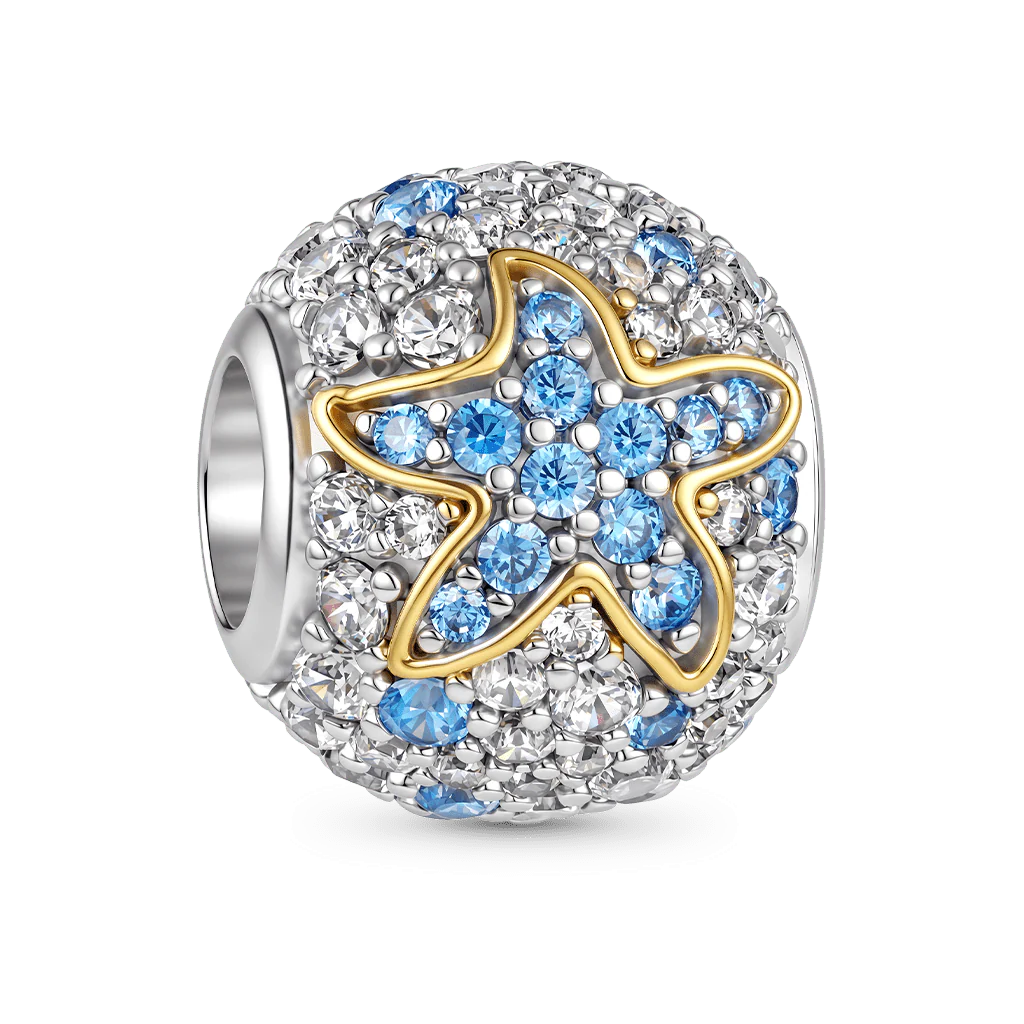 Gnoce  Starfish Charm Platinum-plated Silver Blend - Image 5