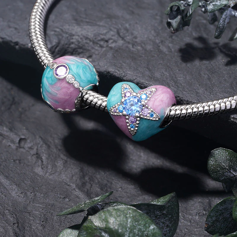 Gnoce Starfish Heart Charm - Image 3