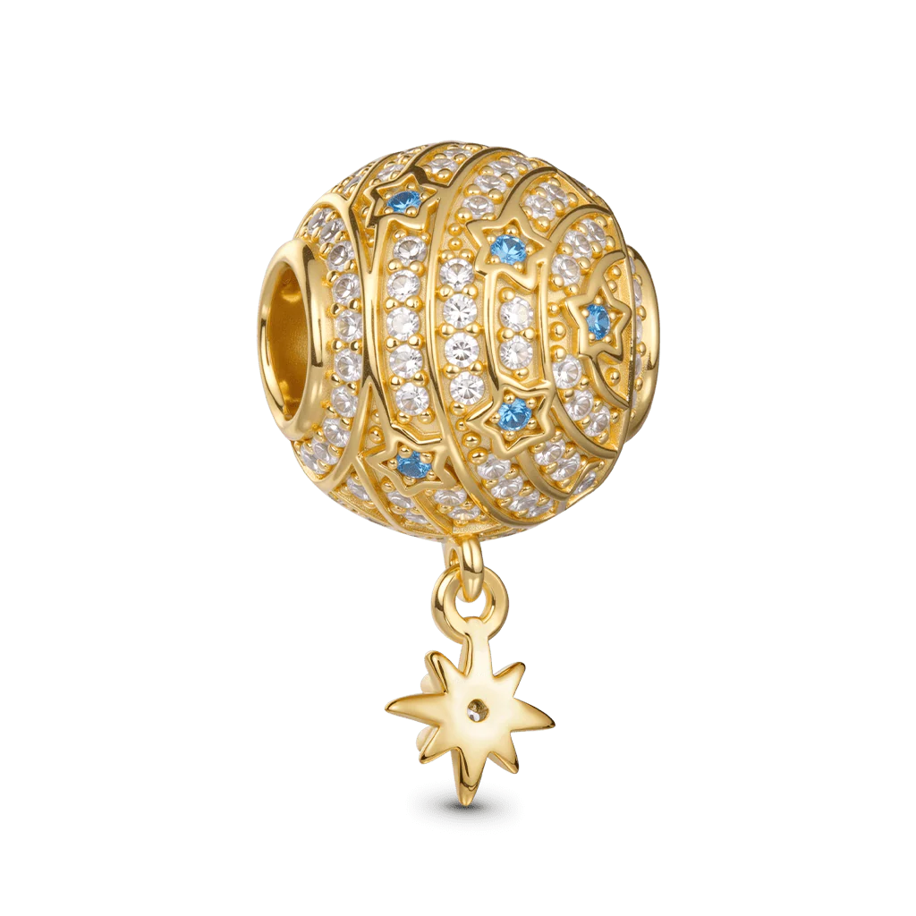 Gnoce Starry Night Star Charm Platinum-plated Silver Blend - Image 5