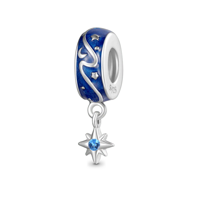 Gnoce Blue Starry Sky Stopper Charm