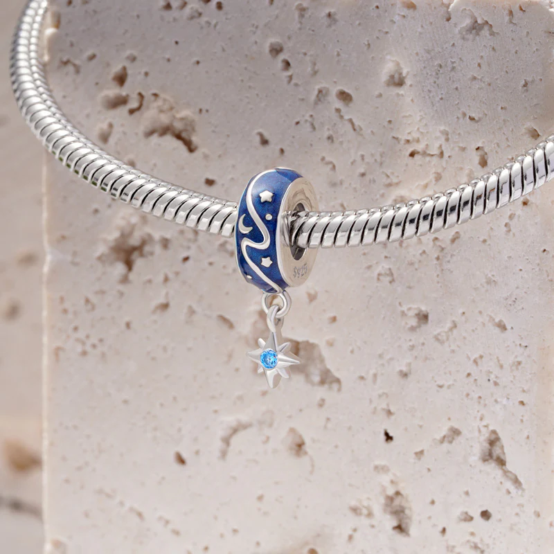 Gnoce Blue Starry Sky Stopper Charm - Image 3