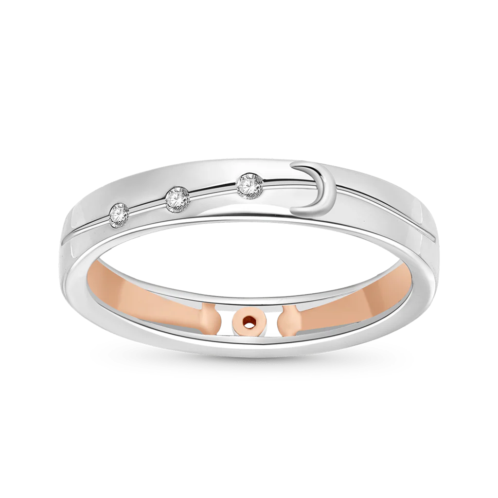 Gnoce Starry Women's Ring Platinum-plated Silver Blend
