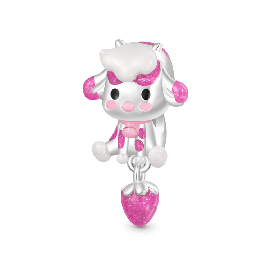 Gnoce Strawberry Cow Charm