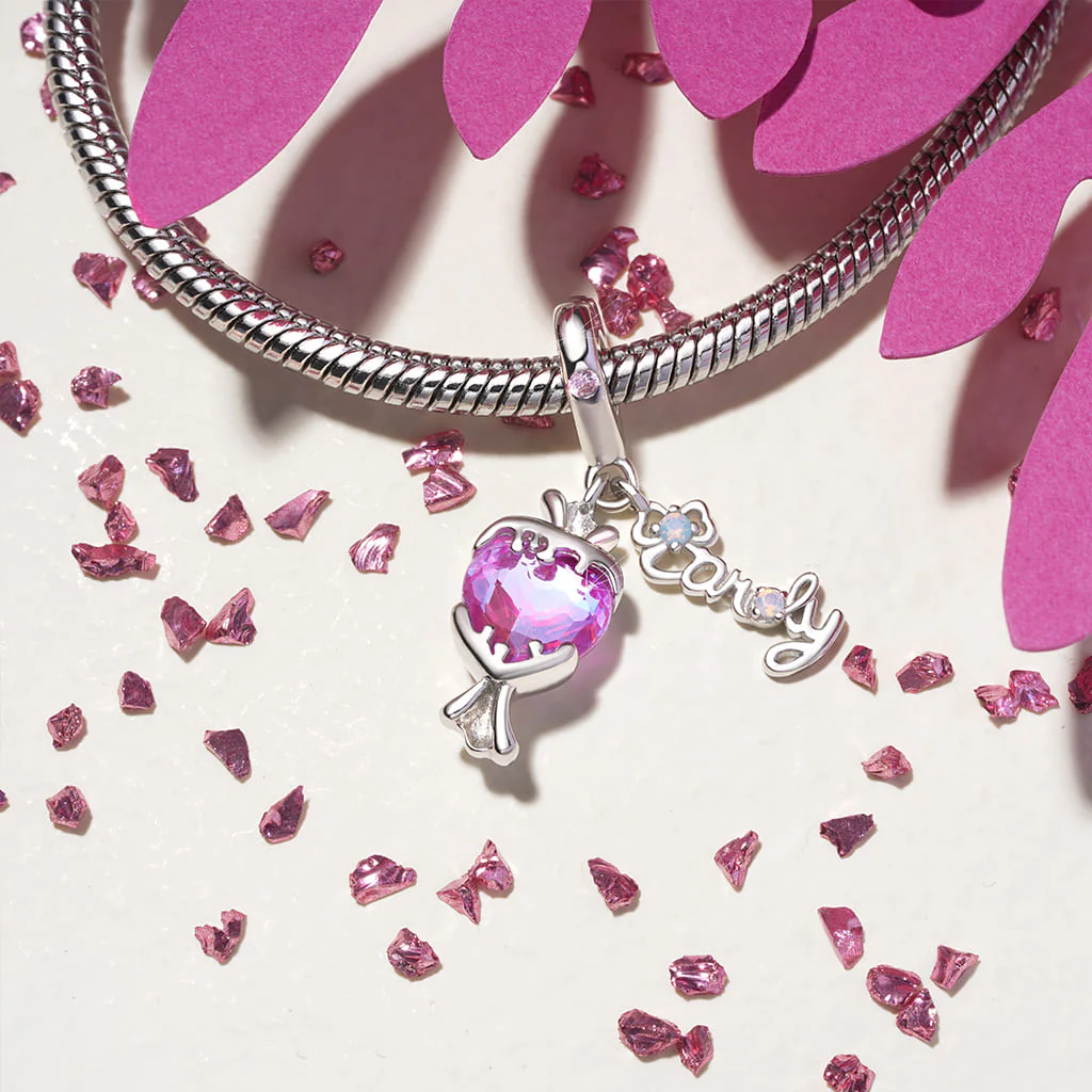 Gnoce Pink Sweet Candy Pendant Dangle Charm - Image 2