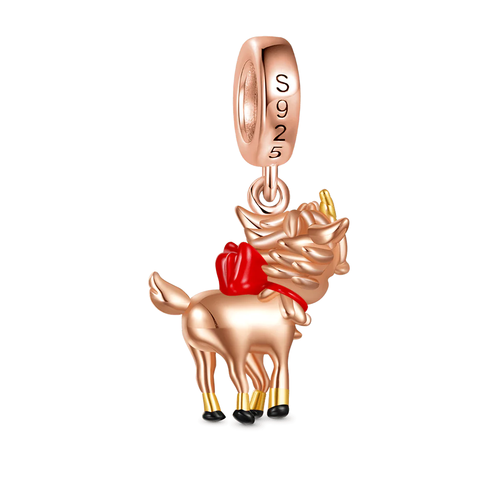Gnoce Little Goody Two Shoes Flocke Deer Charm Platinum-plated Silver Blend - Image 2