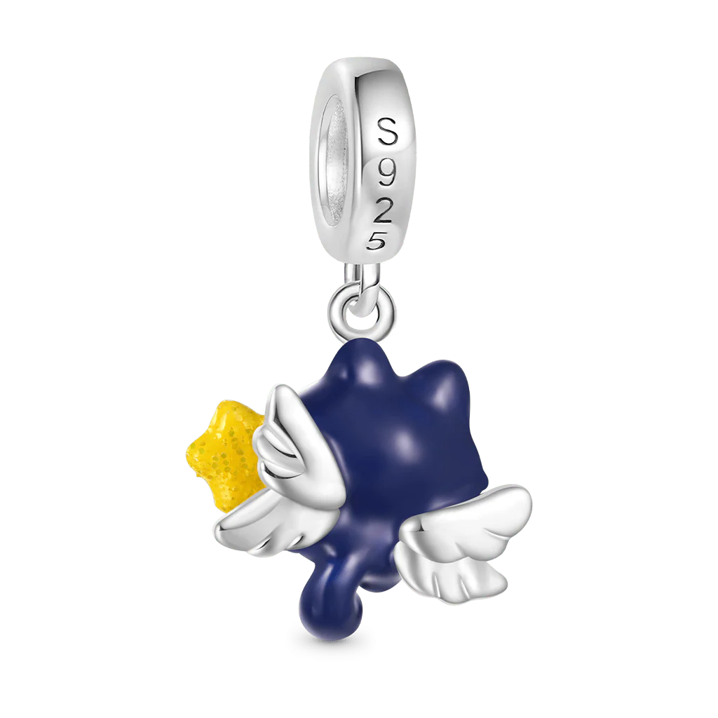 Gnoce Playful Tapioca the Void Cat Charm Platinum-plated Silver Blend - Image 2