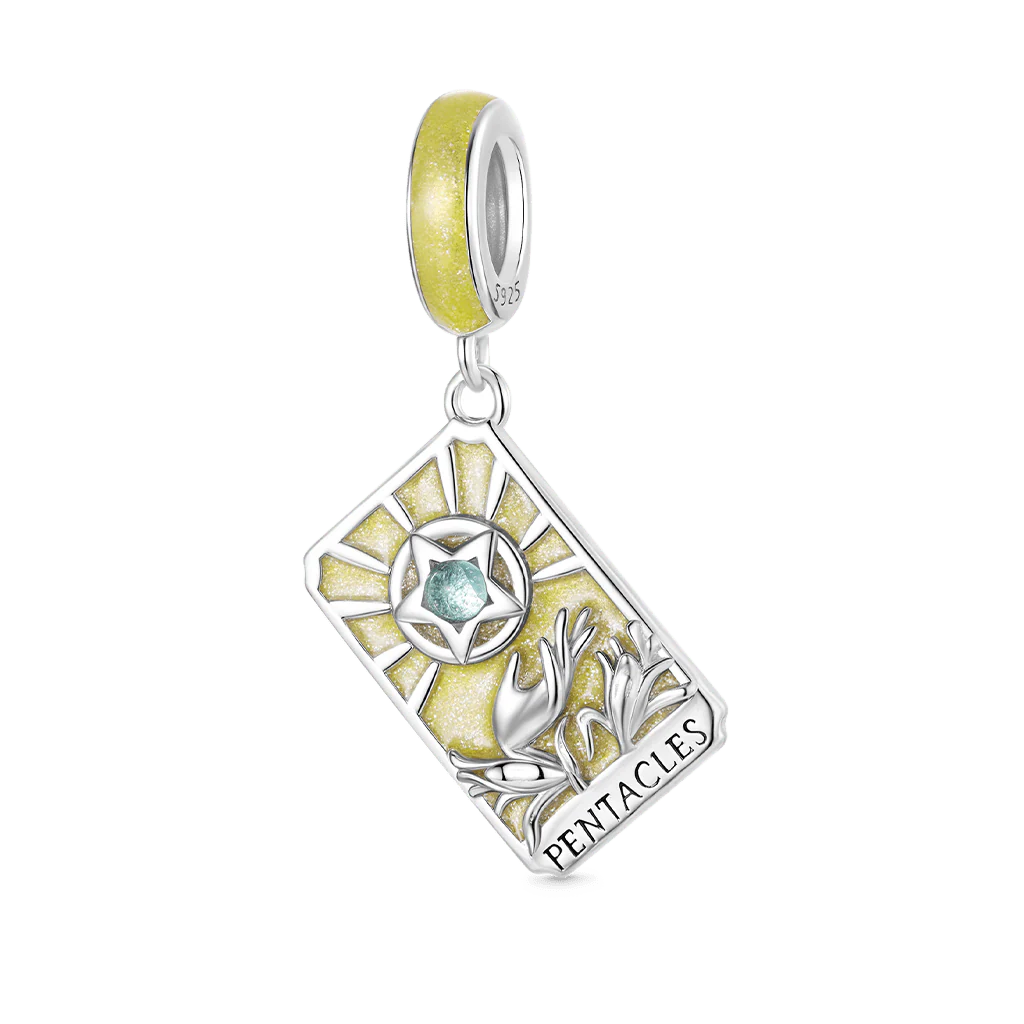Gnoce Tarot Star Coin Pendant Dangle Charm