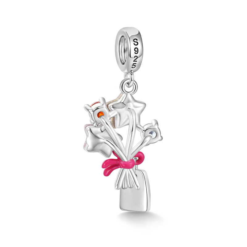 Gnoce Thanksgiving Bouquet Charm Platinum-plated Silver Blend - Image 2