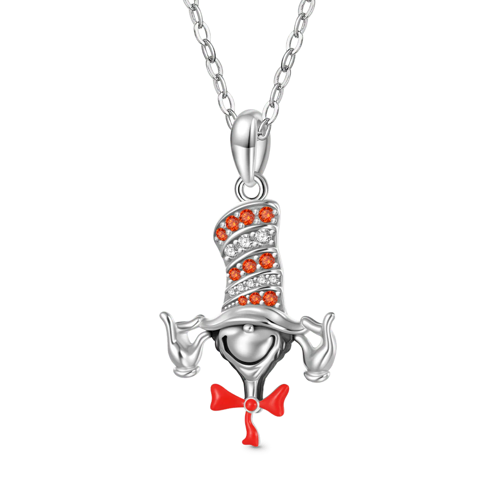 Gnoce The Cat in the Hat Pendant Necklace
