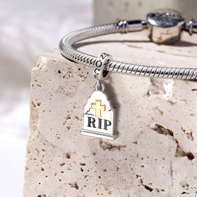 Gnoce Tombstone Pendant Dangle Charm - Image 3