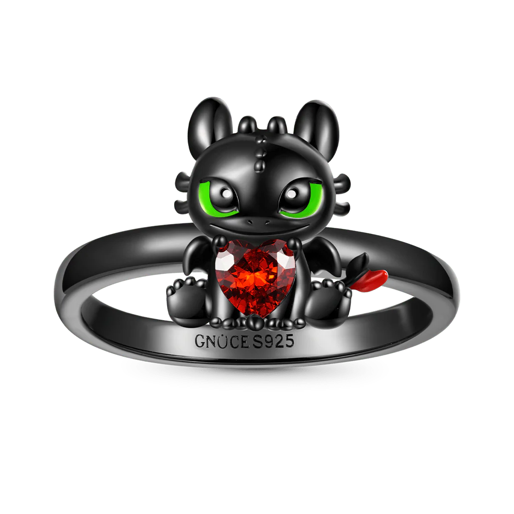 Gnoce How to Train Your Dragon Toothless Embraces Heart Ring