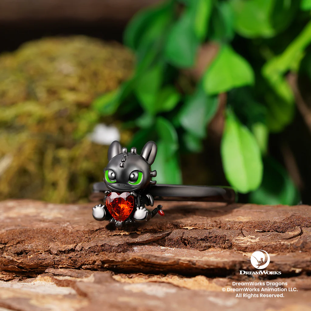 Gnoce How to Train Your Dragon Toothless Embraces Heart Ring - Image 2
