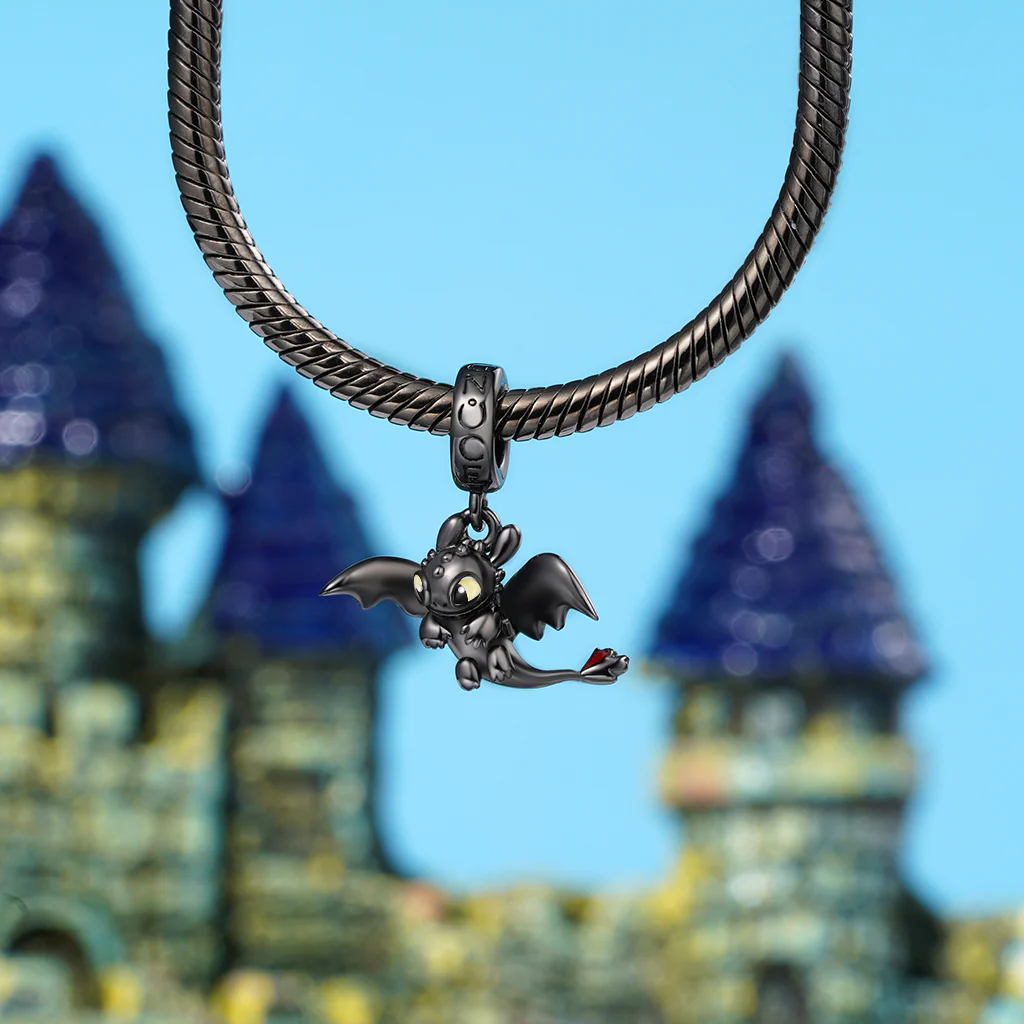Gnoce How to Train Your Dragon Toothless Flapping Wings Pendant Dangle Charm - Image 4