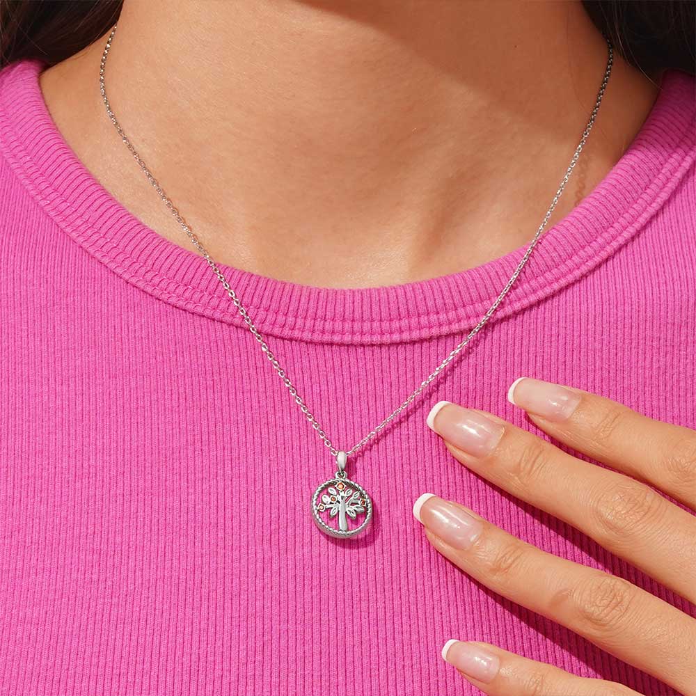 Gnoce Tree of Life Birthstone Necklace - Image 6
