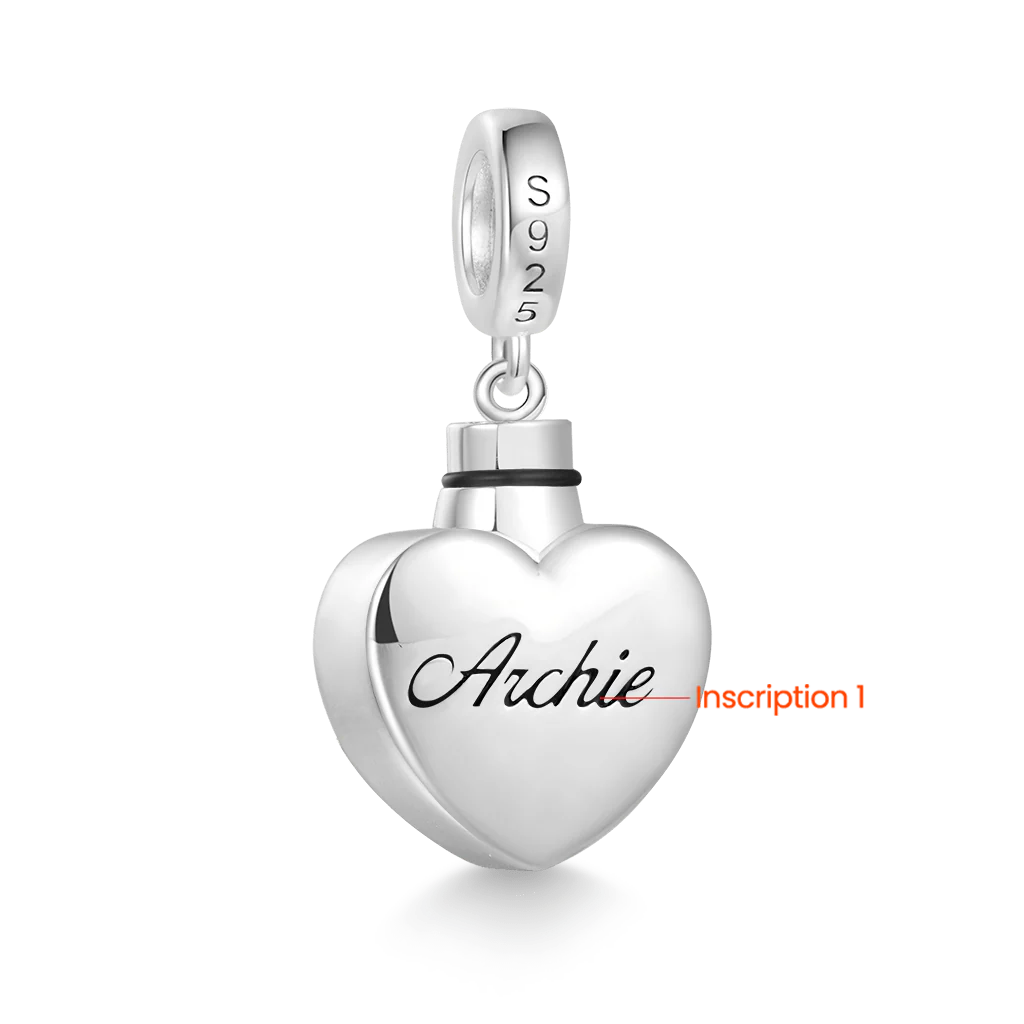 Gnoce Engravable Tree Urn Ashes Charm Platinum-plated Silver Blend - Image 3