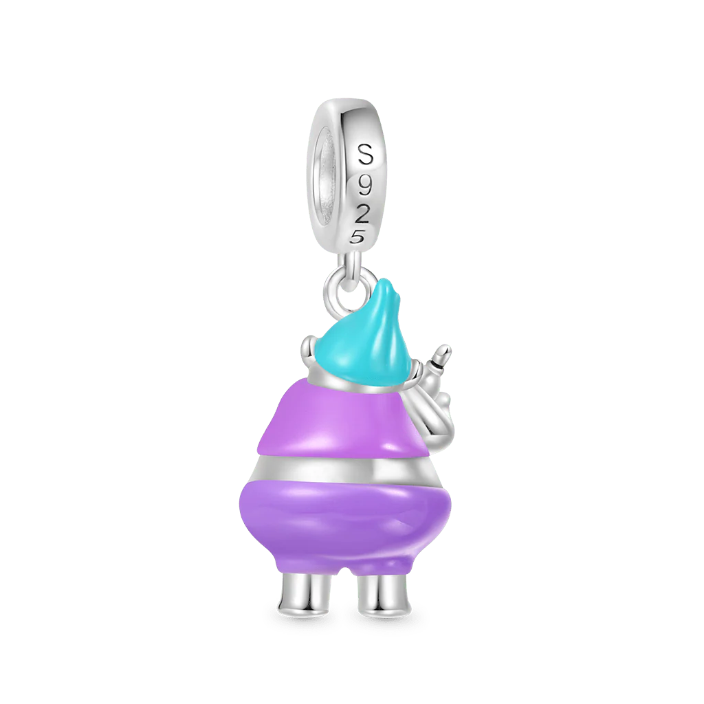 Gnoce Trolls Biggie Hug Worm Mr Dinkles Pendant Dangle Charm - Image 2