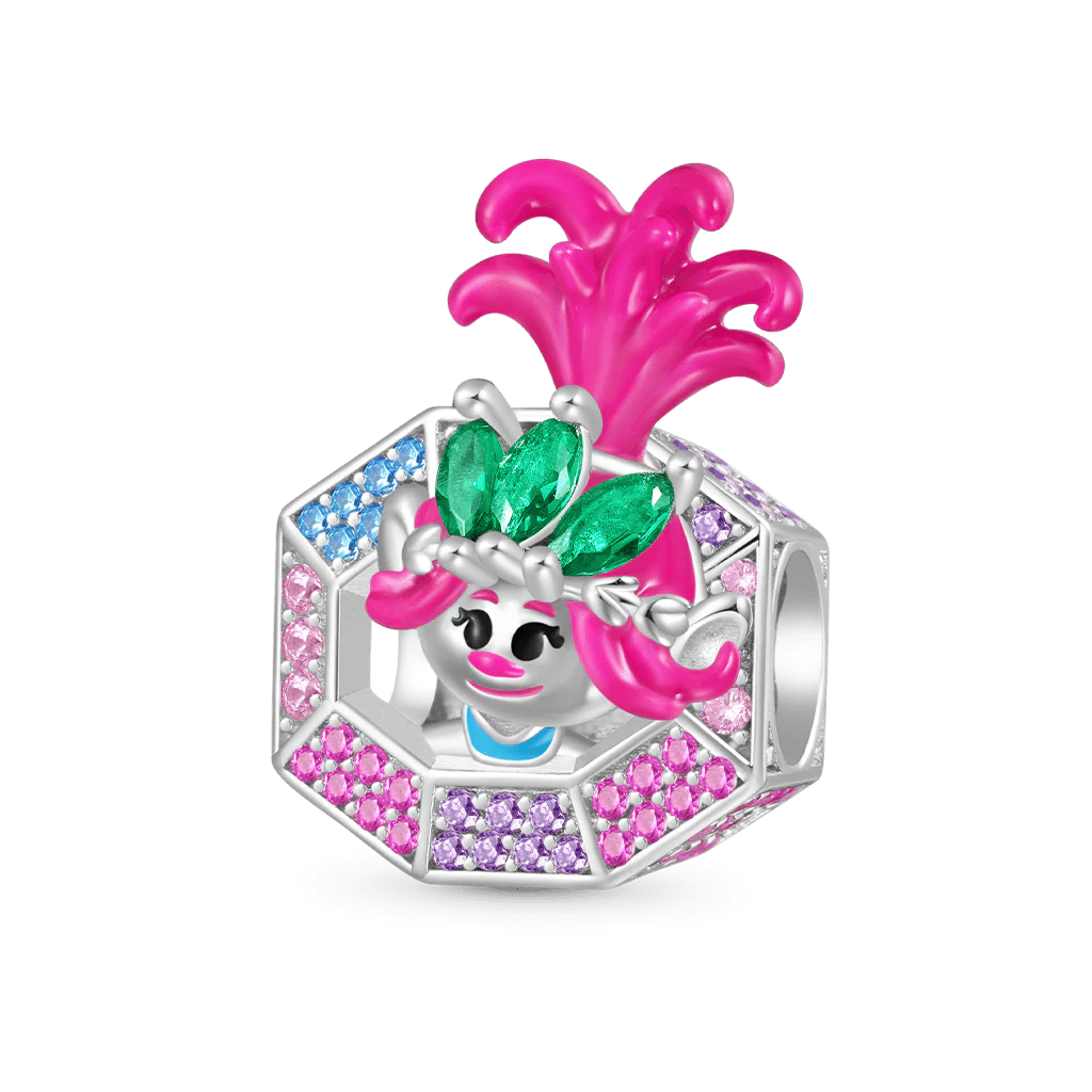 Gnoce Trolls Poppy Diamond Charm