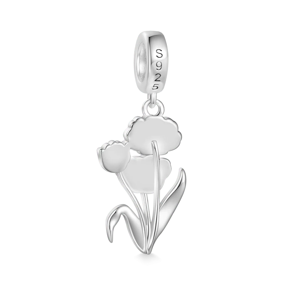 Gnoce Temple of Flora Tulips Pendant Dangle Charm - Image 2