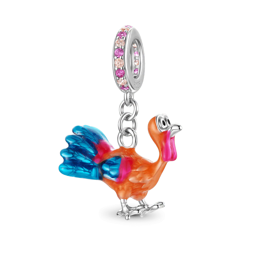 Gnoce Thanksgiving Day Turkey Pendant Dangle Charm - Image 5
