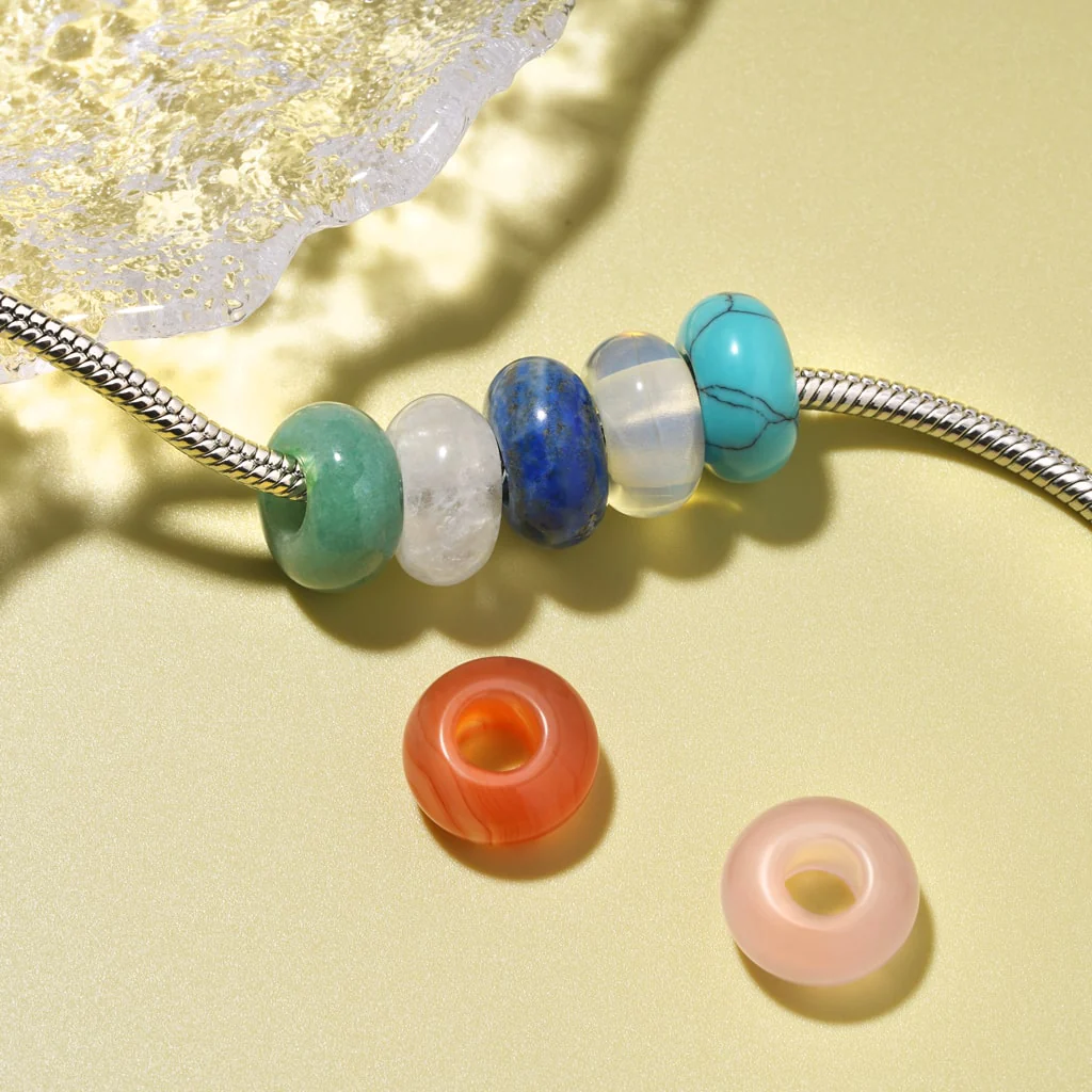 Gnoce Turquoise Circle Large Hole Charm - Image 2