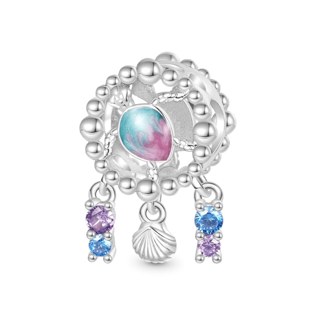 Gnoce Gradient Turtle Dream Catcher Charm